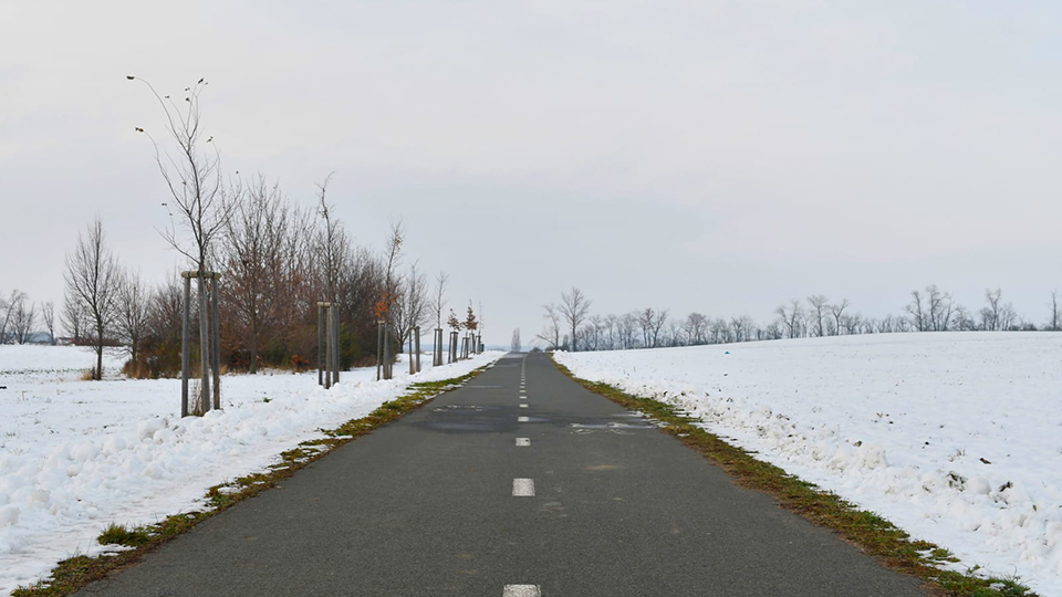 Riding a Motorcycle in Snow