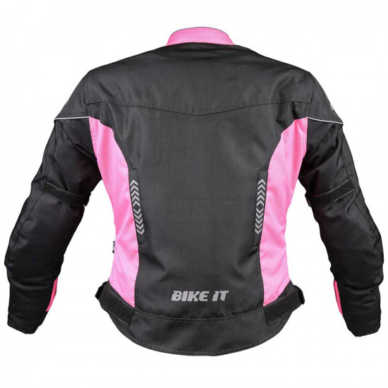 Bike It Insignia Ladies Waterproof Jacket Pink Ladies Motorcycle Jackets - SKU JKT26XS