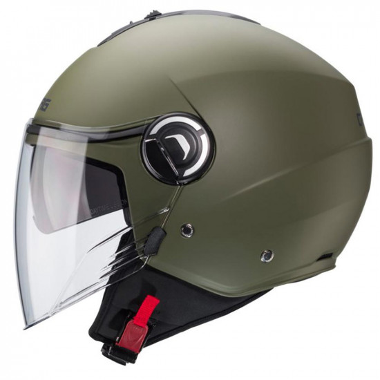 Caberg Riviera V4 Matt Military Green Open Face Helmets - SKU 0809963