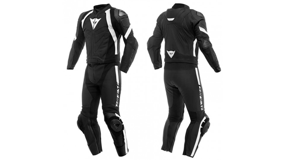 Dainese Avro 4 Leather 2Pc Suit S T 22A Black-Matt Black-Matt White