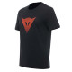 Dainese T-Shirt Logo 628 Black Fluo Red