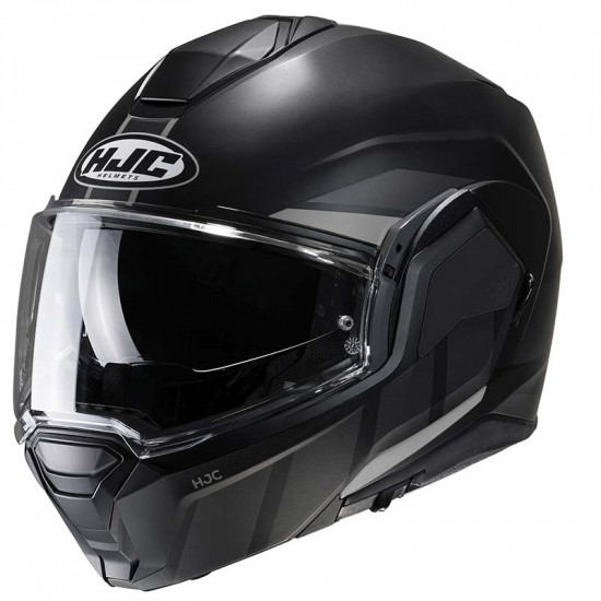 HJC I100 Beis Black Flip Front Motorcycle Helmets - SKU I100BBXS