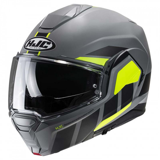 HJC I100 Beis Yellow Flip Front Motorcycle Helmets - SKU I100BYXS