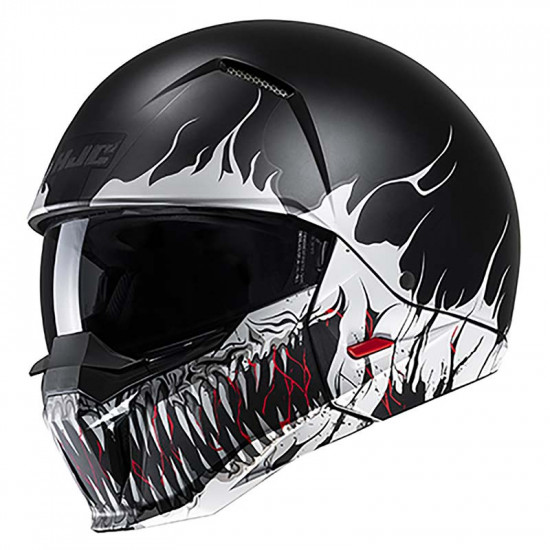 HJC I20 Scraw Black Open Face Helmets - SKU I20SBXS