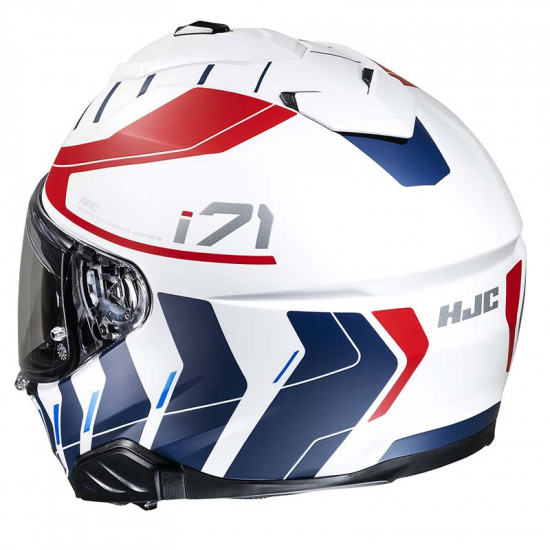 HJC I71 Simo White Red Blue Full Face Helmets - SKU I71SWXS from RaceLeathers Motorcycle Clothing