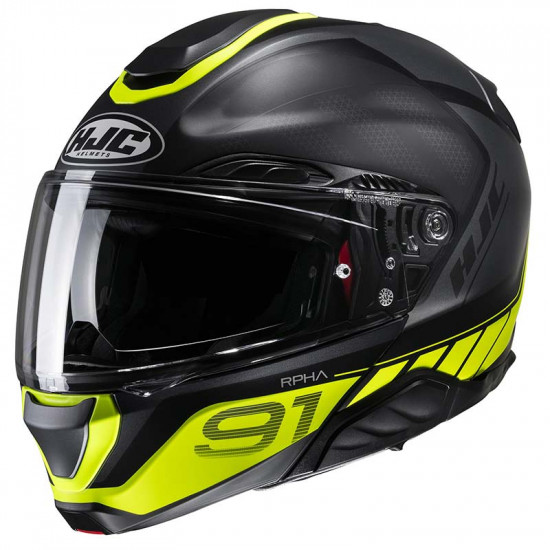 HJC RPHA 91 Rafino Fluo Flip Front Motorcycle Helmets - SKU R91RFXS