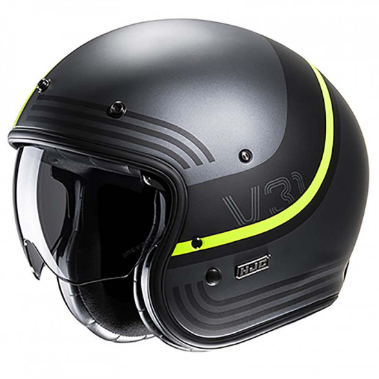 HJC V31 Byron Yellow Open Face Helmets - SKU V31BYXS