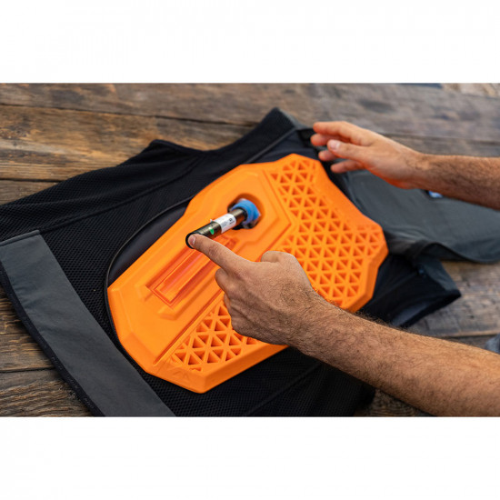 Klim Airbag Vest Compatible D3O Level 2 Back Protector Orange Body Armour - SKU 3326-000-120-400