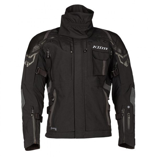 Klim Kodiak Stealth Black - Short Arm Version Mens Motorcycle Jackets - SKU 3721-002-350-001