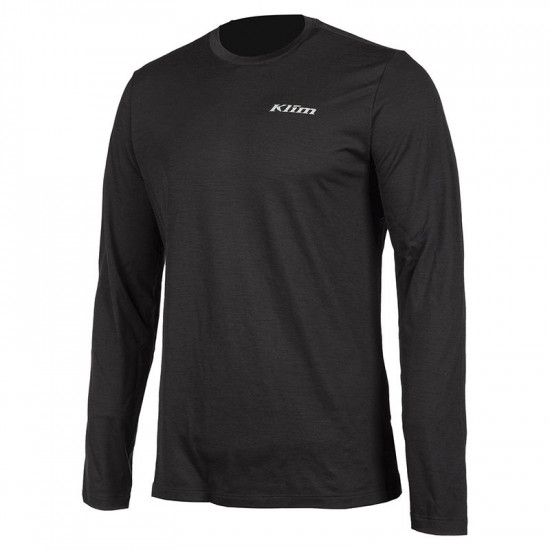 Klim Teton Merino Wool LS Shirt Black Base Layers/Underwear - SKU 3712-001-160-000