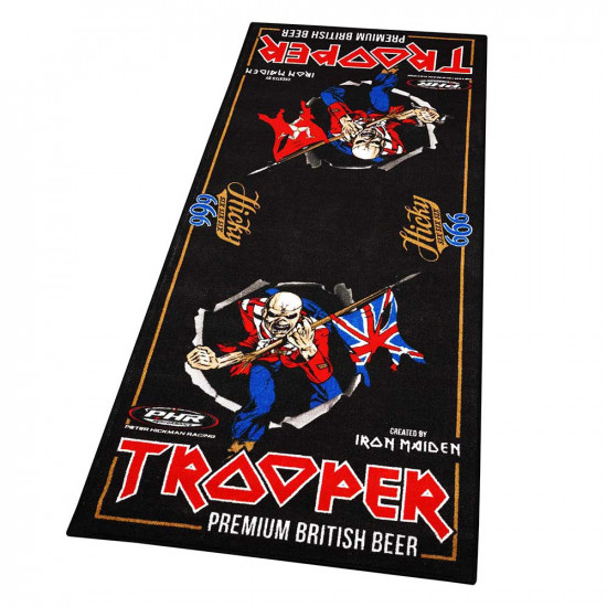 Limited Edition Peter Hickman Trooper Iron Maiden Motorcycle Garage Mat Road Bike Accessories - SKU GRGMAT103