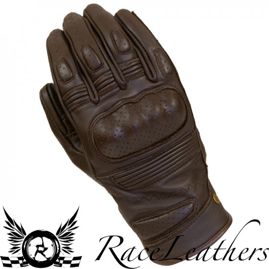Merlin Thirsk Leather Brown Glove Mens Motorcycle Gloves - SKU MLG032/BRN/SML