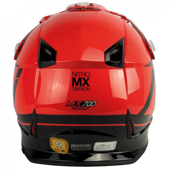 Nitro MX700 Holeshot Red Junior Motorcycle Off Road Helmet Off Road Helmets - SKU 8050788