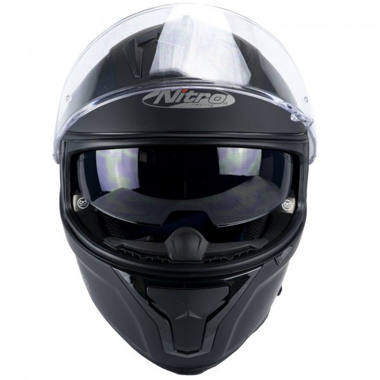 Nitro N540 DVS Satin Black Motorcycle Helmet Full Face Helmets - SKU 8010721