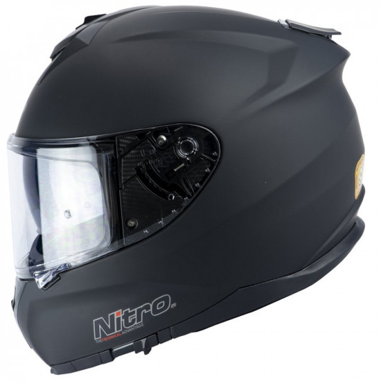 Nitro N540 DVS Satin Black Motorcycle Helmet Full Face Helmets - SKU 8010721