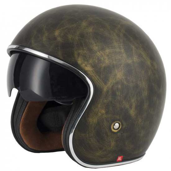 Vcan V537 Vintage Bronze Open Face Helmets - SKU RLMWVFT051