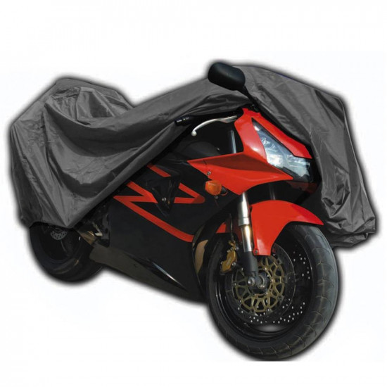 Moto Covers Aqualux Plus Black Motorcycycle Rain Cover Medium Motorcycle Raincovers - SKU A343BlackM