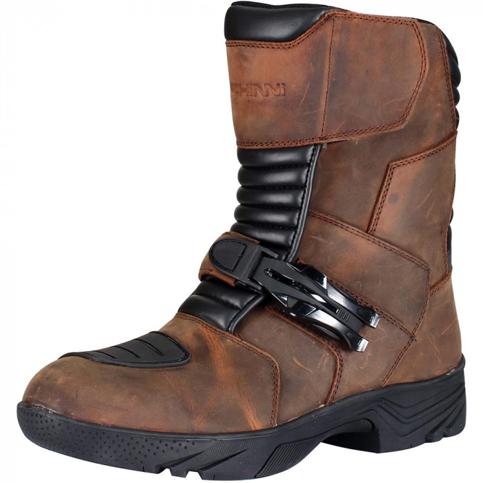 Mens brown motorcycle discount boots