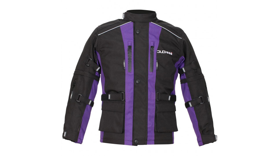 Duchinni Jago Kids Purple Black Waterproof Motorcycle Jacket