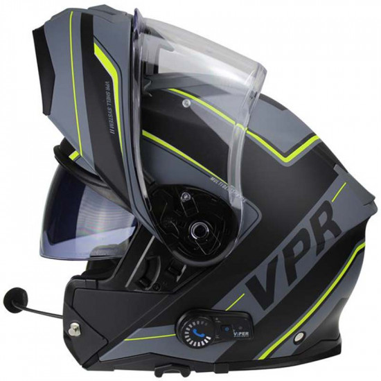 Viper RSV191 BL+ 3.0 Raze Fluo Bluetooth Flip Front Motorcycle Helmets - SKU A270RazeFluoXS