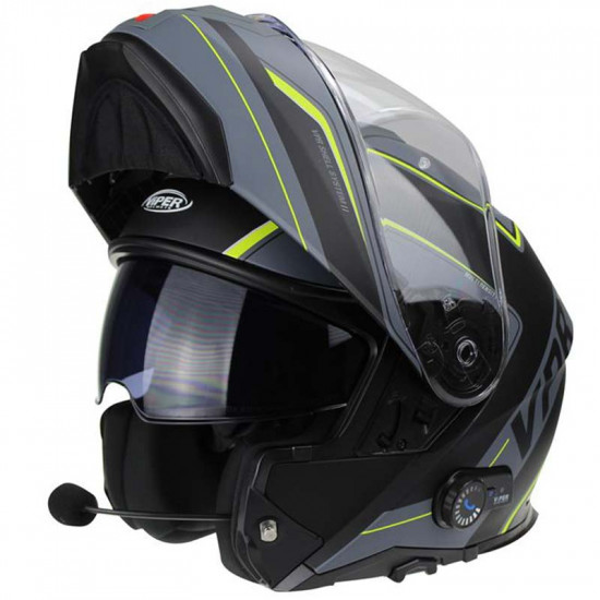 Viper RSV191 BL+ 3.0 Raze Fluo Bluetooth Flip Front Motorcycle Helmets - SKU A270RazeFluoXS