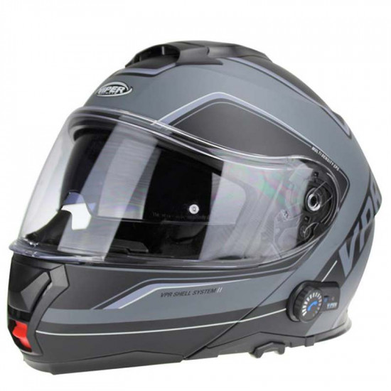 Viper RSV191 BL+ 3.0 Raze Grey Bluetooth Flip Front Motorcycle Helmets - SKU A270RazeGreyXS