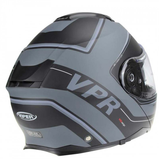 Viper RSV191 BL+ 3.0 Raze Grey Bluetooth Flip Front Motorcycle Helmets - SKU A270RazeGreyXS