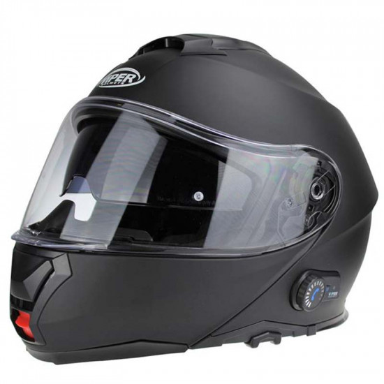 Viper RSV191 BL+ 3.0 Matt Black Bluetooth Flip Front Motorcycle Helmets - SKU A270MattBlackXS