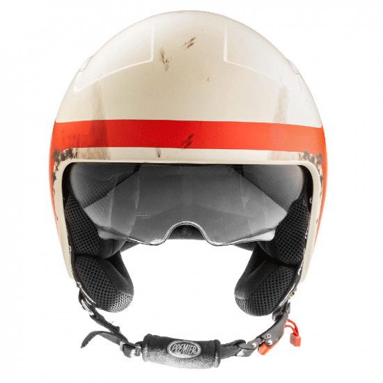 Premier Rocker ON 1 White Red Blue Open Face Helmets - SKU PRHROON78LA