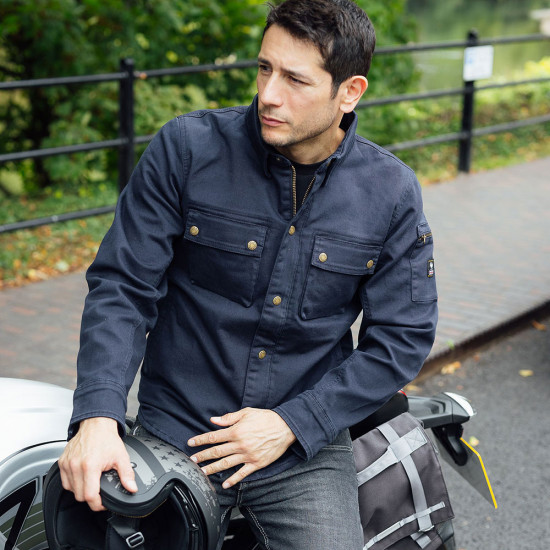 Brody D3O Riding Shirt S/Layer Navy