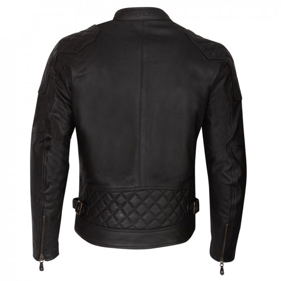 Merlin Chester Cafe D3O Leather Jacket Black Mens Motorcycle Jackets - SKU MPL060/BLK/38