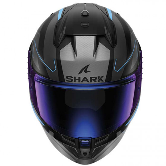 Shark D-Skwal 3 Sizler Matt Black Anthracite Blue Full Face Helmets - SKU 210/HE0923E/KAB1