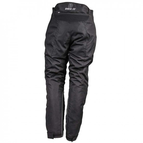 Bike It Triple Black Waterproof Trousers Mens Motorcycle Trousers - SKU TRS21XS