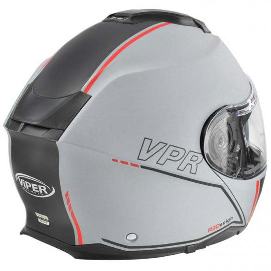 Viper RSV191 Vision Meteor Grey Blinc Bluetooth Flip Front Motorcycle Helmets - SKU A270VisionMeteorGreyXS