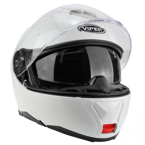 Viper RSV191 Gloss White Blinc Bluetooth Flip Front Motorcycle Helmets - SKU A270WhiteXS