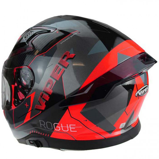 Viper RSV95 Rogue Black Red Full Face Helmets - SKU A277RogueBlackRedXS from RaceLeathers Motorcycle Clothing