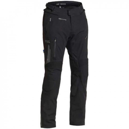 Halvarssons Malung Black Waterproof Short Leg Mens Motorcycle Trousers - SKU 71021080100S50