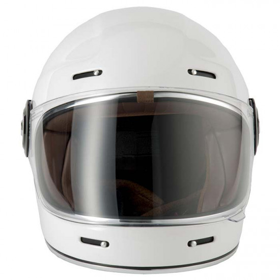 Vcan H135 Retro Vintage White Full Face Helmets - SKU RLMWOTF008