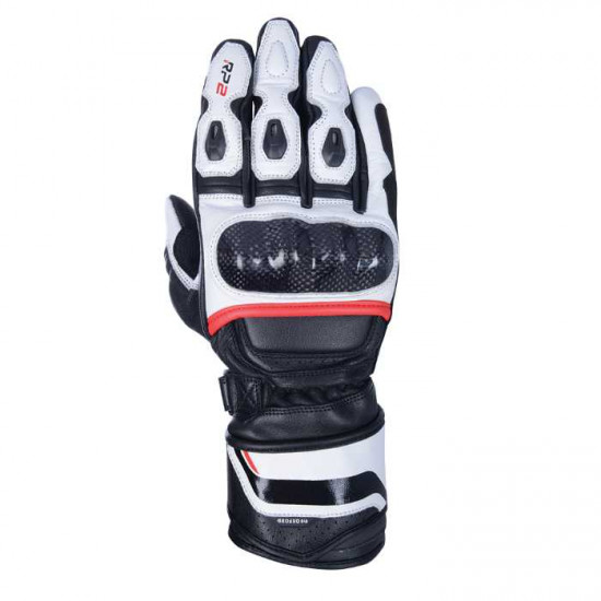 Oxford RP-2 Mens Long Sports Glove Black White Red