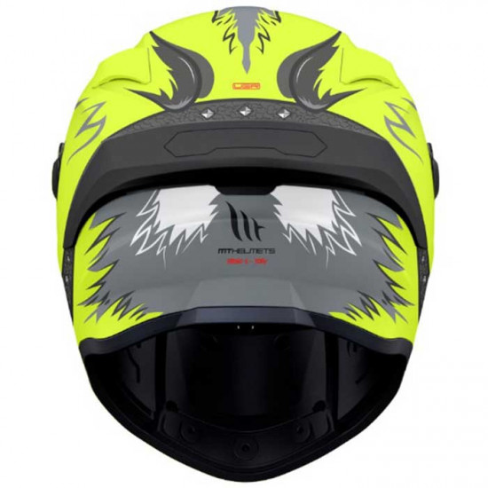 MT Targo S Toby Matt Fluo Yellow Helmet Full Face Helmets - SKU M1343A522323