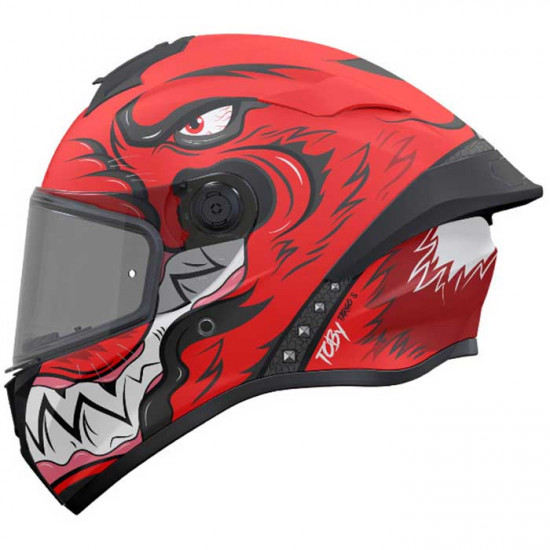 MT Targo S Toby Matt Red Helmet Full Face Helmets - SKU M1343A522523