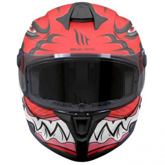 MT Targo S Toby Matt Red Helmet Full Face Helmets - SKU M1343A522523