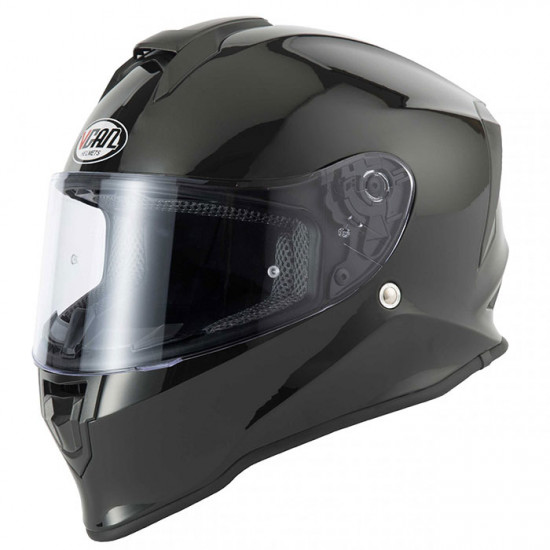 VCAN H151 Gloss Black Helmet Full Face Helmets - SKU RLMWHOF013