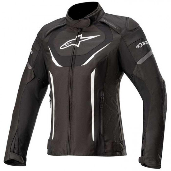 Alpinestars Stella Ladies T-Jaws V3 WP Jacket Black White Ladies Motorcycle Jackets - SKU 321102012XXL