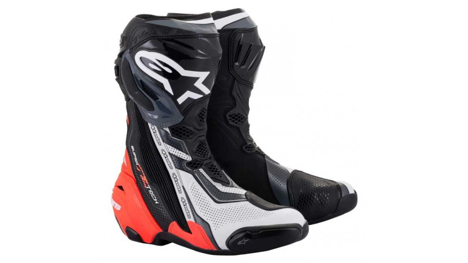 Alpinestars Supertech R Black Red Fluo White Grey