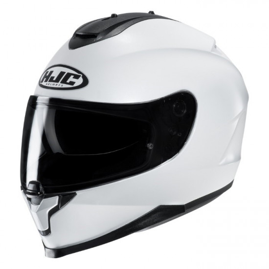 HJC C70N Pearl White Full Face Helmets - SKU C70NWXS from RaceLeathers Motorcycle Clothing