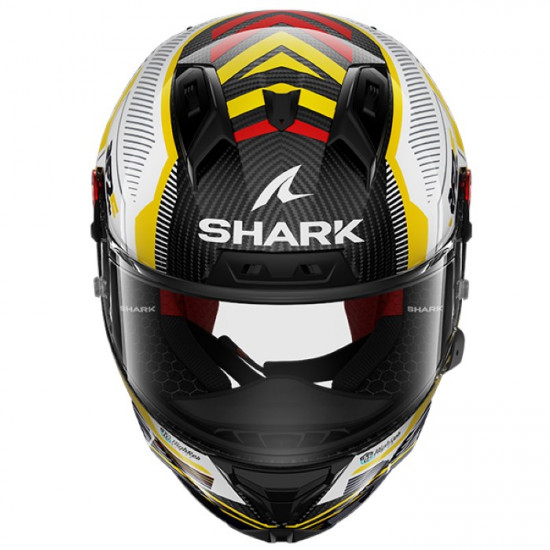 Shark Aeron-GP Replica Fernandez White Yellow Full Face Helmets - SKU 200/HE0387E/DWY1