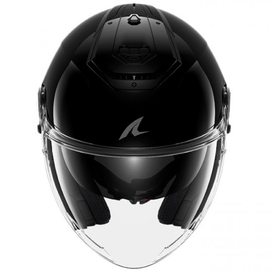 Shark RS Jet Blank Gloss Black Open Face Helmets - SKU 235/HE8250E/BLK1