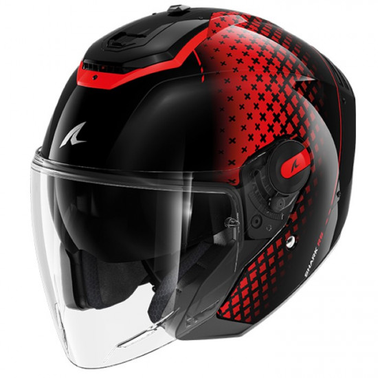 Shark RS Jet Stride Black Red Anthracite Open Face Helmets - SKU 235/HE8260E/KRA1