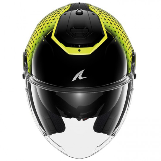 Shark RS Jet Stride Black Yellow Silver Open Face Helmets - SKU 235/HE8260E/KYS1